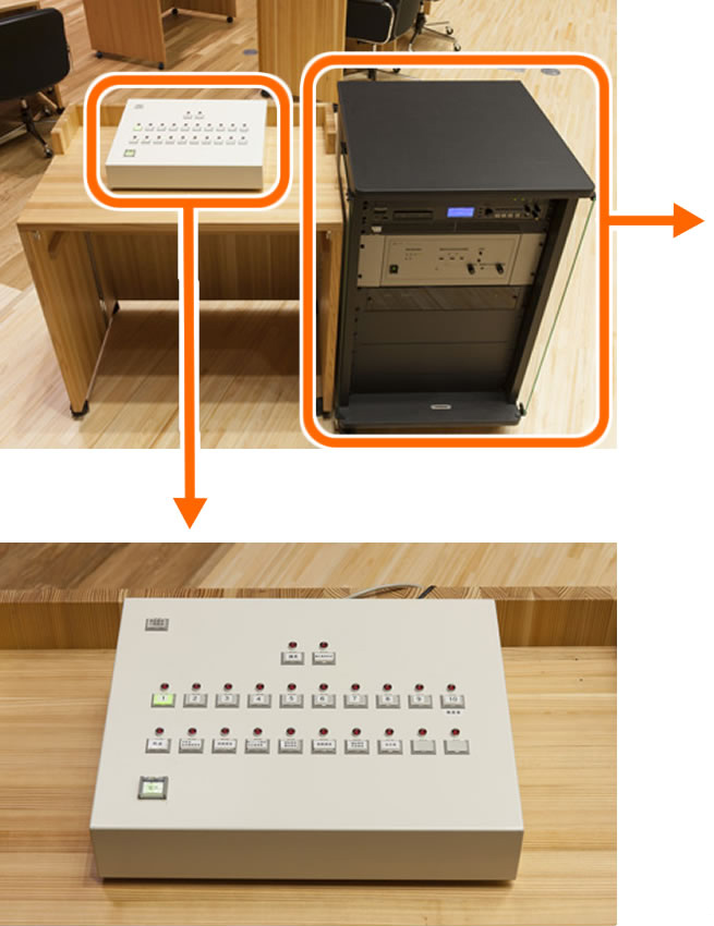 議場用システムの操作盤